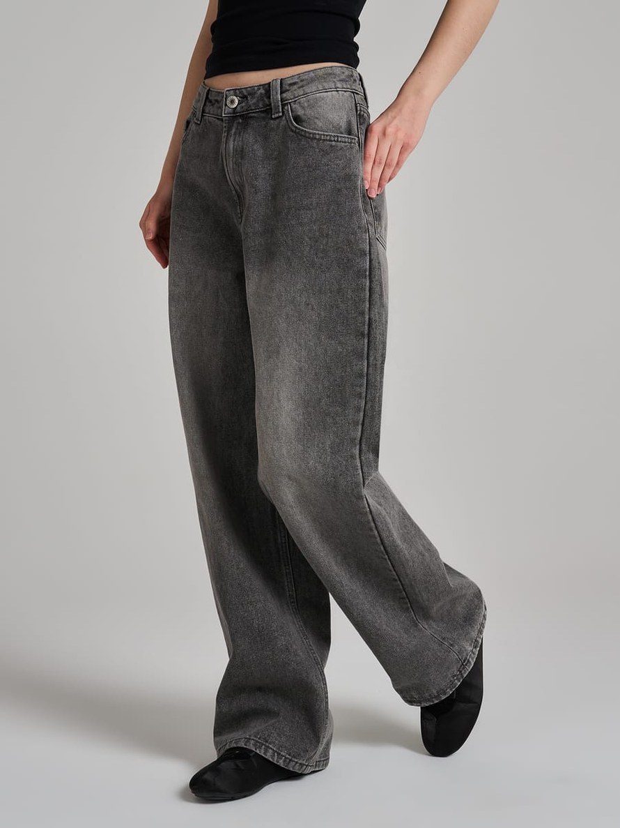 Джинсы Baggy с винтажной стиркой