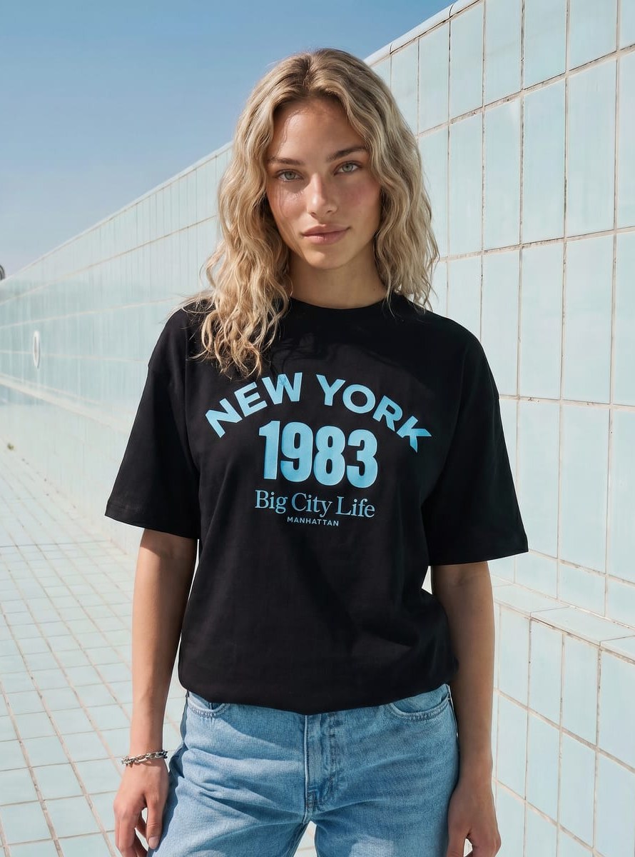 Футболка с надписью New York