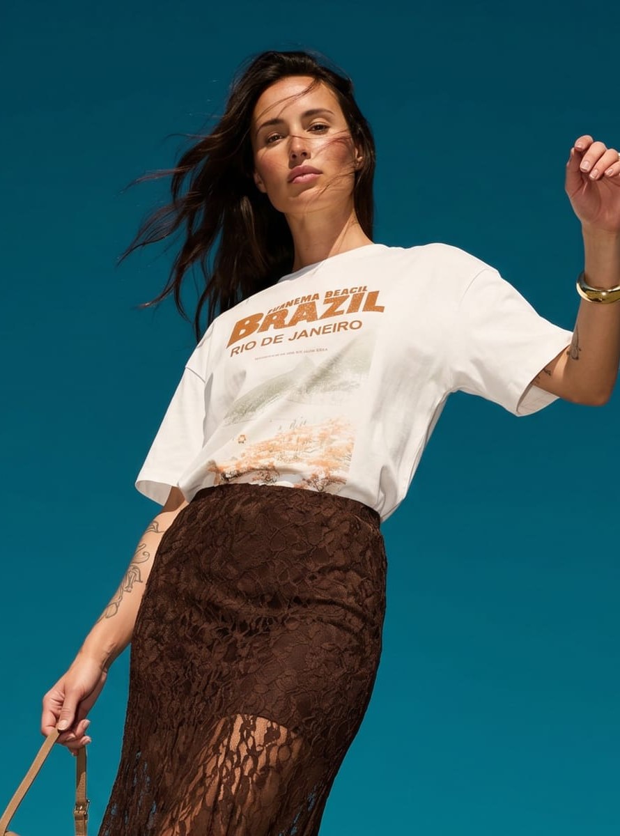 Футболка с принтом Brazil