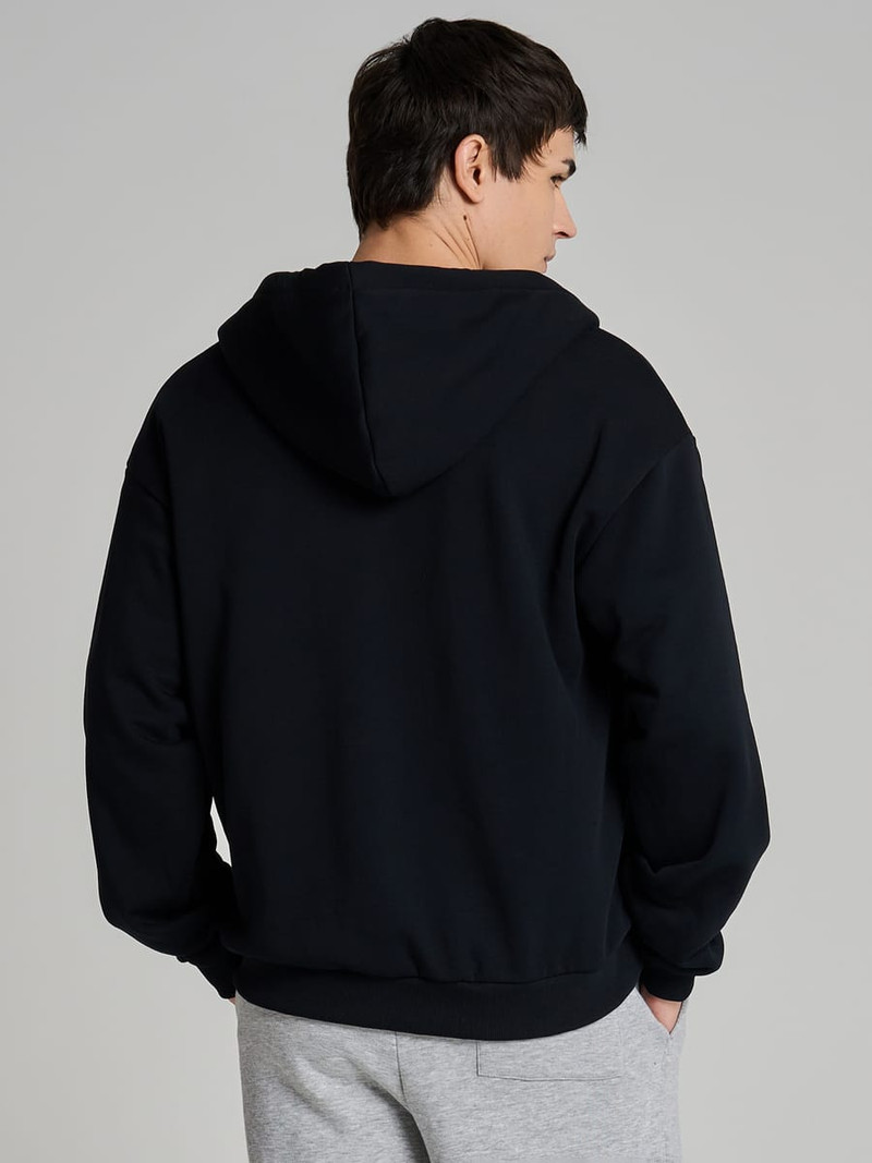 Утепленное zip-hoodie толстовка с начёсом - Мужчинам - фото 4