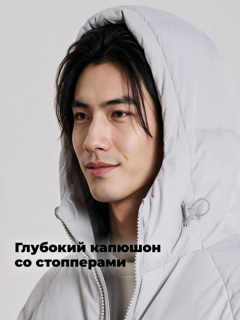 Куртка демисезонная с капюшоном - Верхняя одежда - фото 7