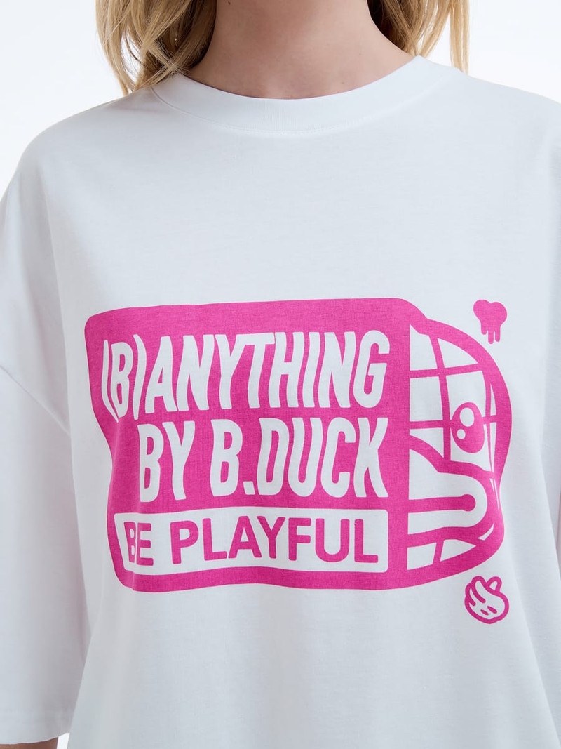 Футболка оверсайз с принтом утки B.Duck - Футболки - фото 8