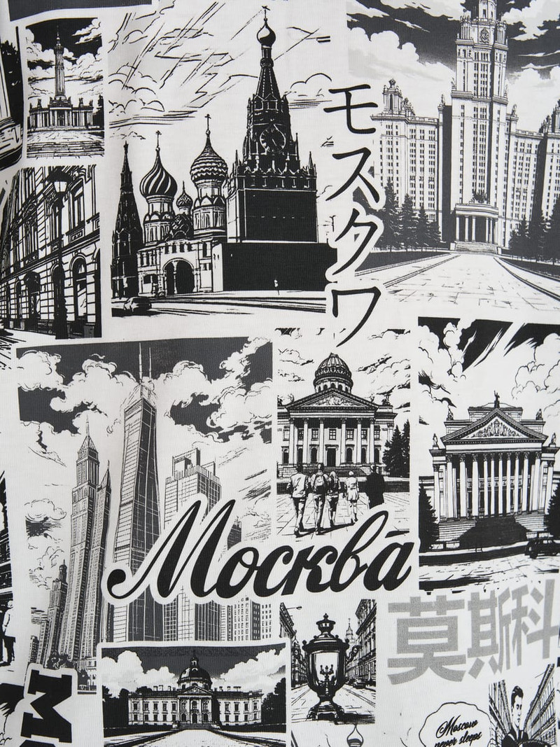 Футболка с принтом Москва — фото 3