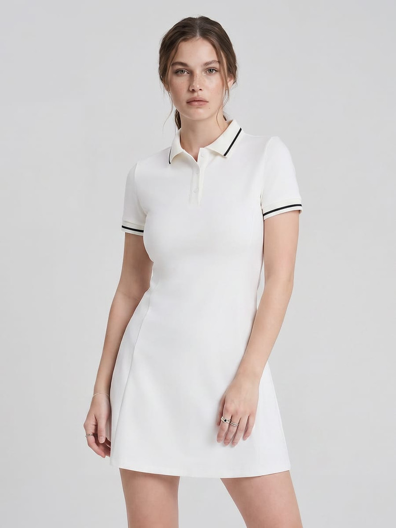 Платье-поло с коротким рукавом летняя - фото 5