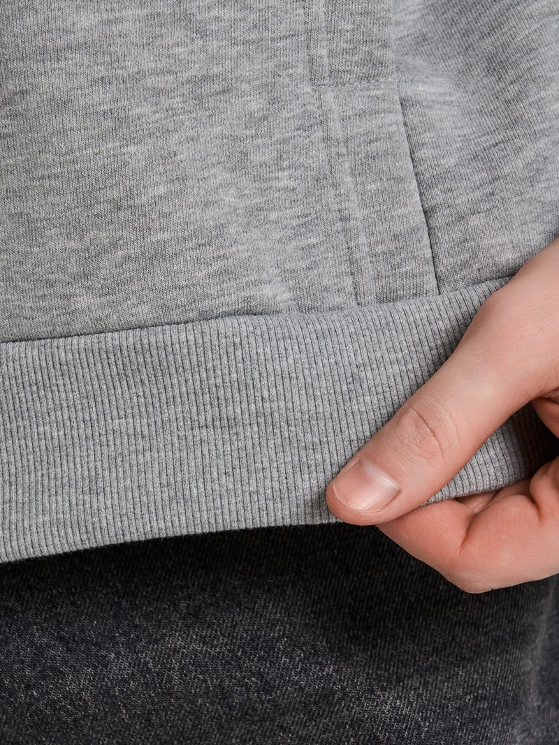 Утепленное zip-hoodie толстовка с начёсом - Мужчинам - фото 9