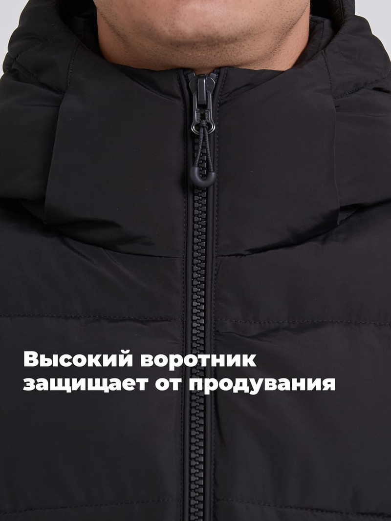 Теплая куртка пуховик с капюшоном - Мужчинам - фото 6
