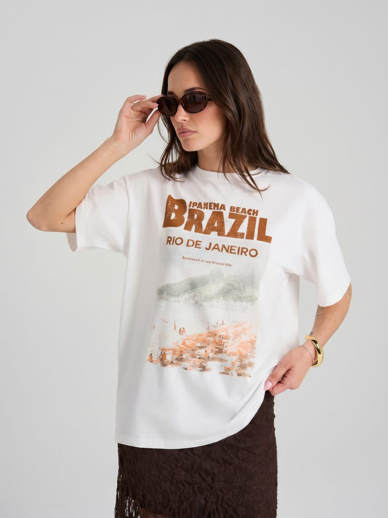 Футболка с принтом Brazil - Женщинам - фото 2