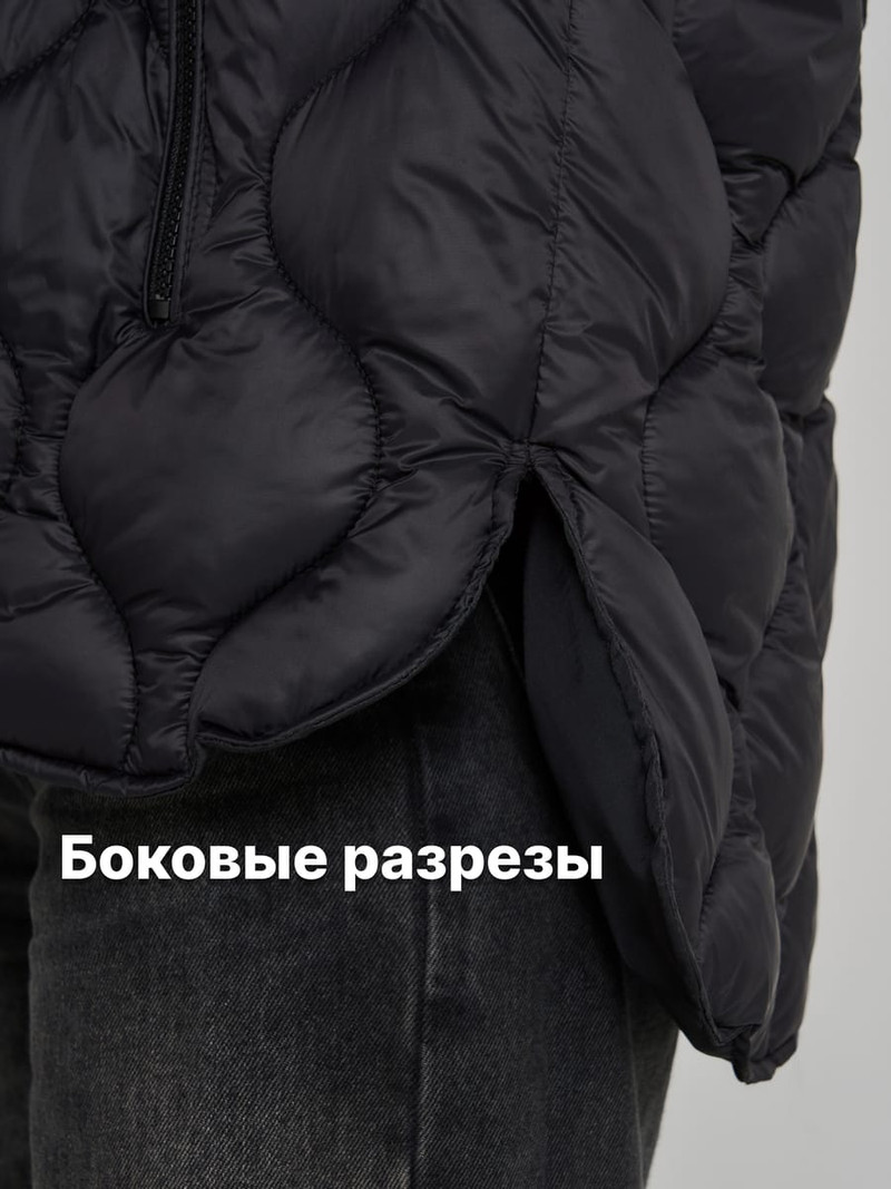 Куртка стеганая с трикотажным воротником - Женщинам - фото 9