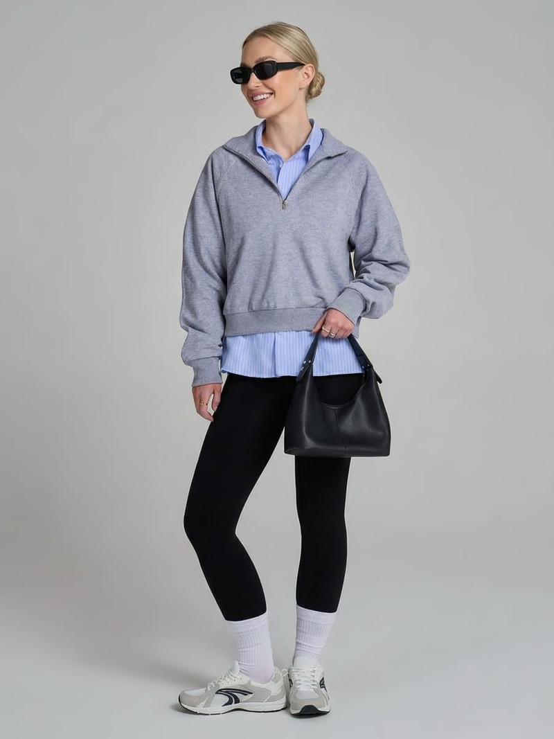 Толстовка Half Zip с высоким горлом - Женщинам - фото 2