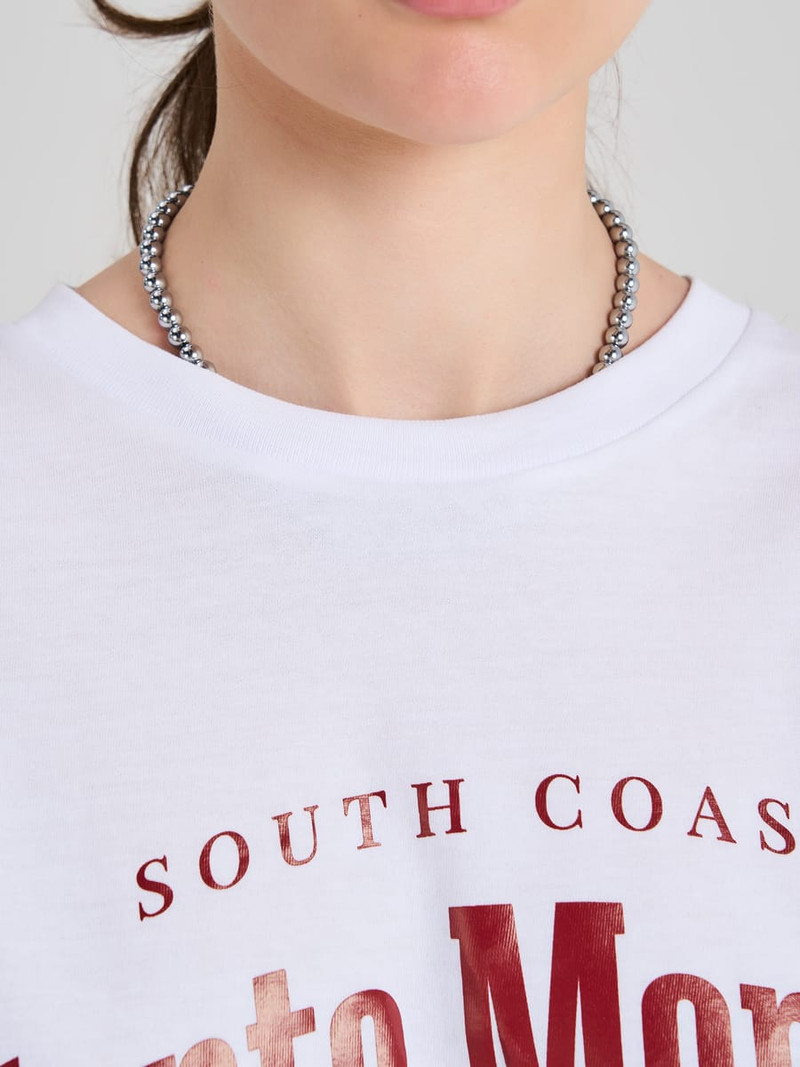 Футболка оверсайз с надписью - Женщинам - фото 10