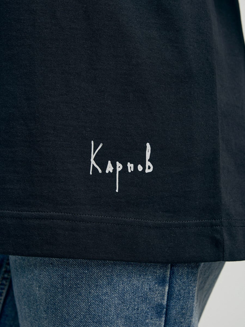 Футболка оверсайз с принтом картин Андрея Карпова - Женщинам - фото 20