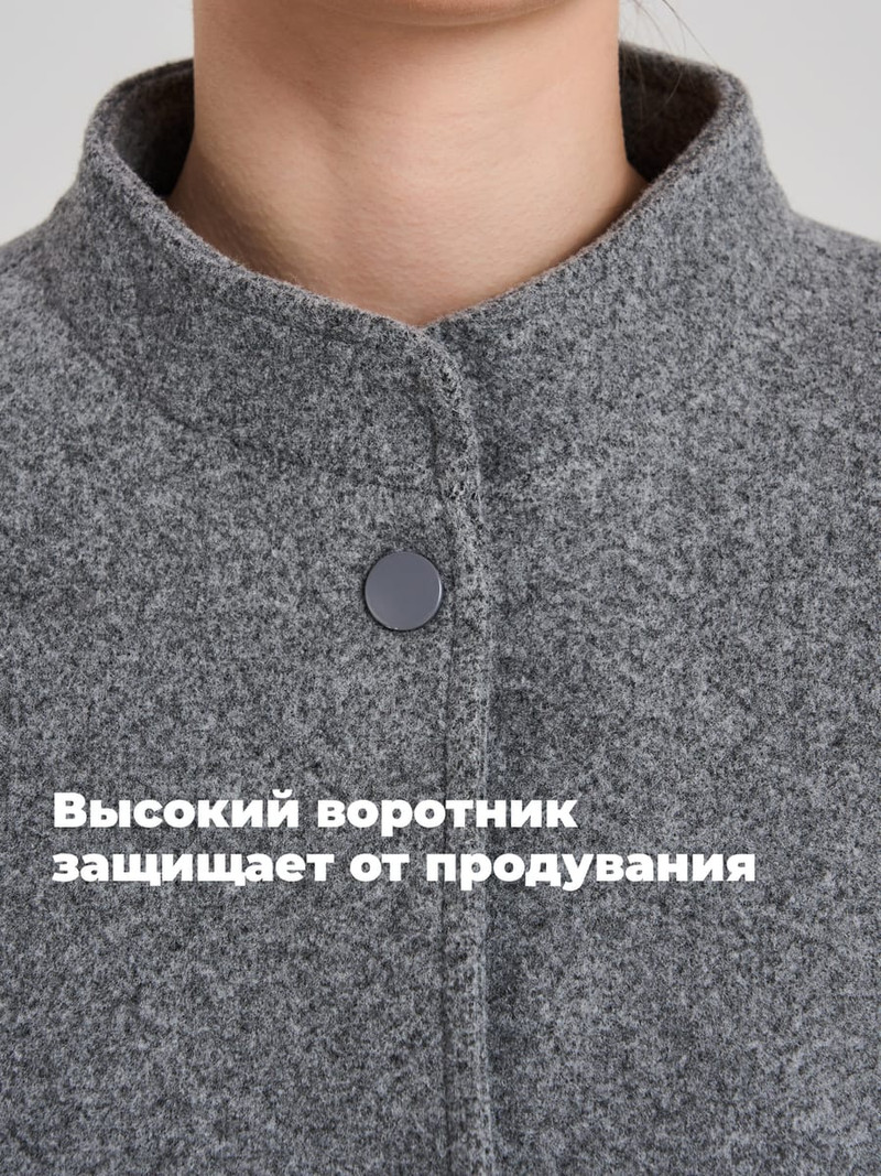 Куртка на кнопках без капюшона — фото 6