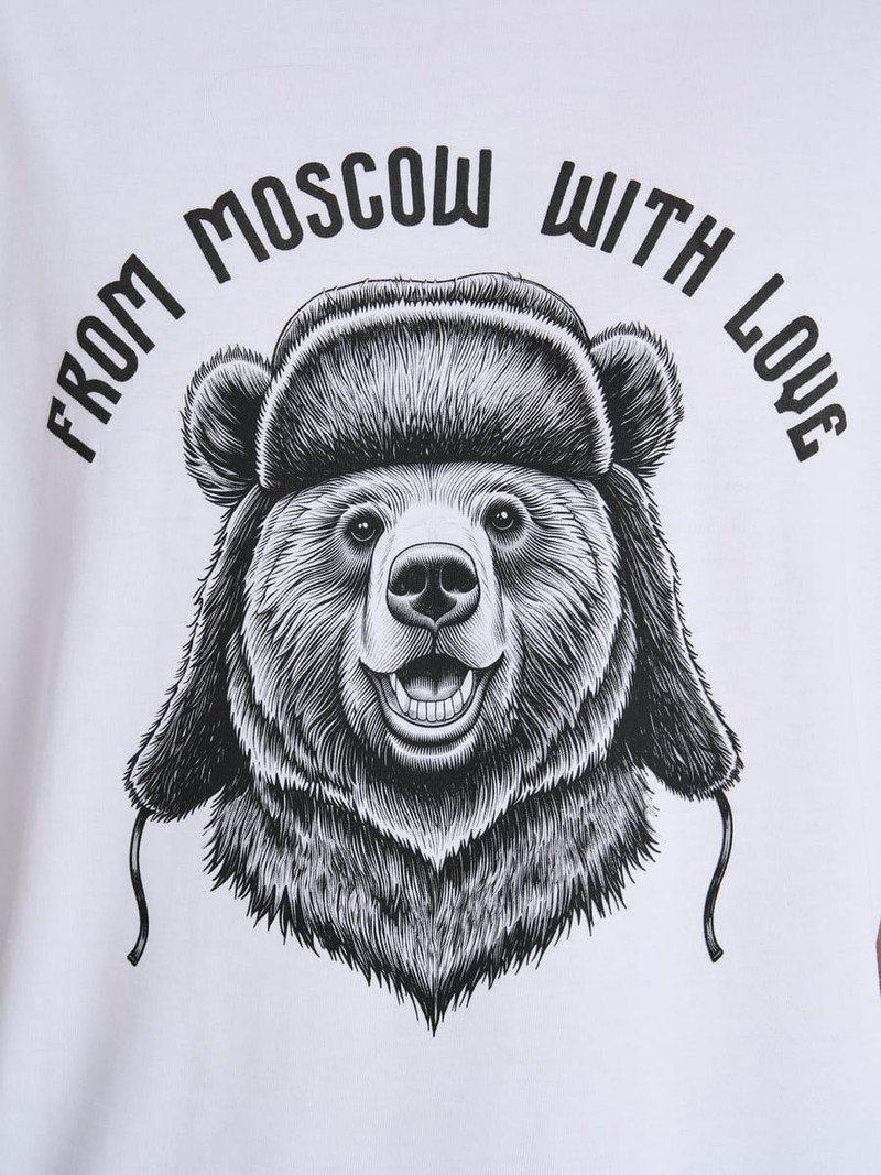 Футболка оверсайз с принтом Москва — фото 3