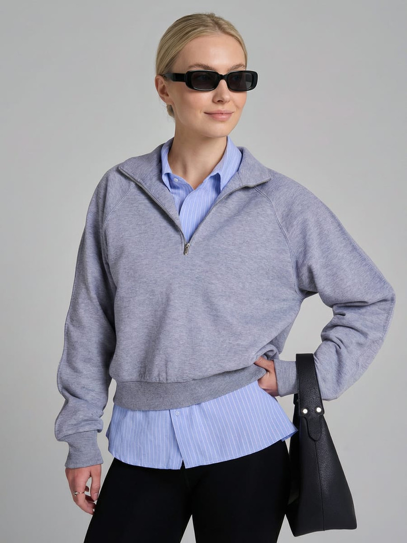 Толстовка Half Zip с высоким горлом - Женщинам