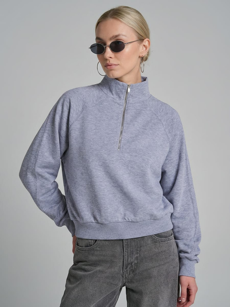 Толстовка Half Zip с высоким горлом - Женщинам - фото 5