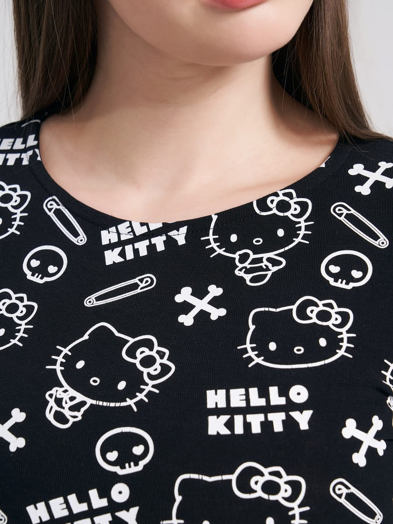 Блузка-боди с принтом Hello Kitty — фото 5