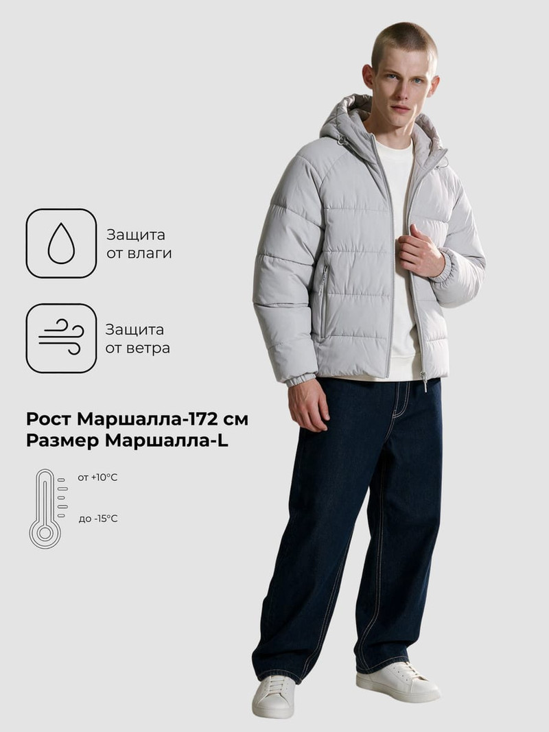 Куртка демисезонная с капюшоном - Верхняя одежда - фото 3
