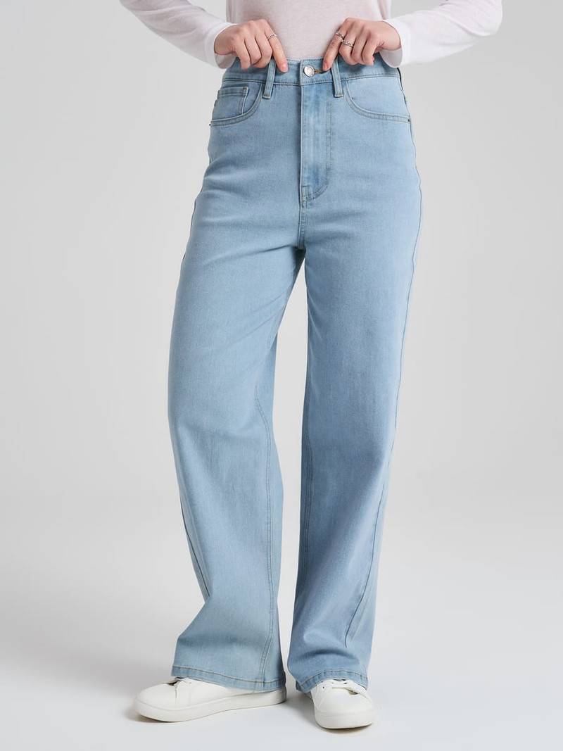 Джинсы широкие wide leg — фото 2