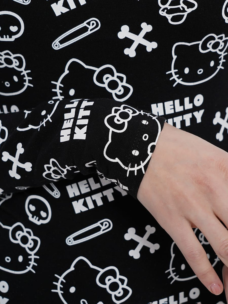 Блузка-боди с принтом Hello Kitty — фото 8