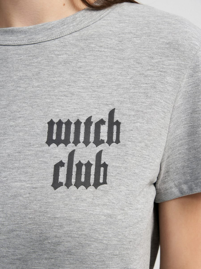 Классическая футболка Witch club by Instasamka с надписью - Футболки - фото 2