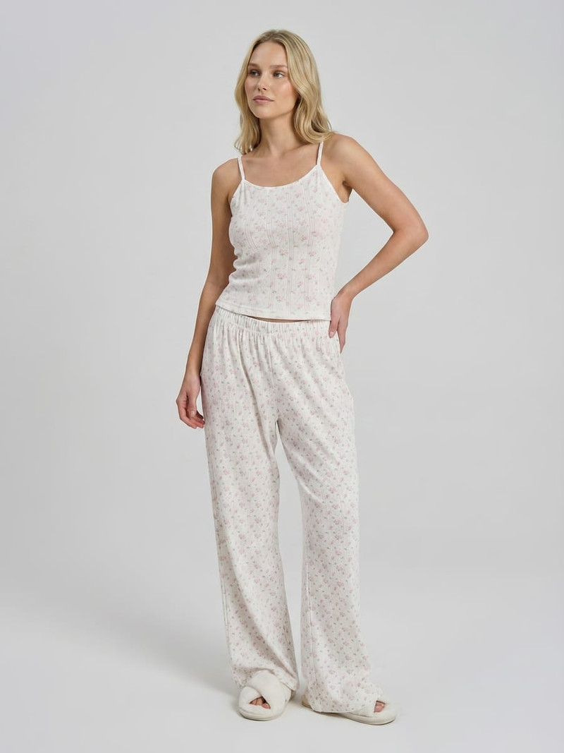 Пижама летняя с топом и штанами - Домашняя одежда