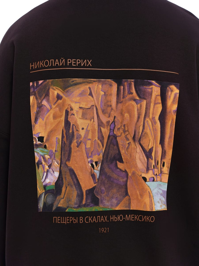Худи Третьяковская галерея Николай Рерих «Пещеры в скалах. Нью-Мексико.1921» - Женщинам - фото 2
