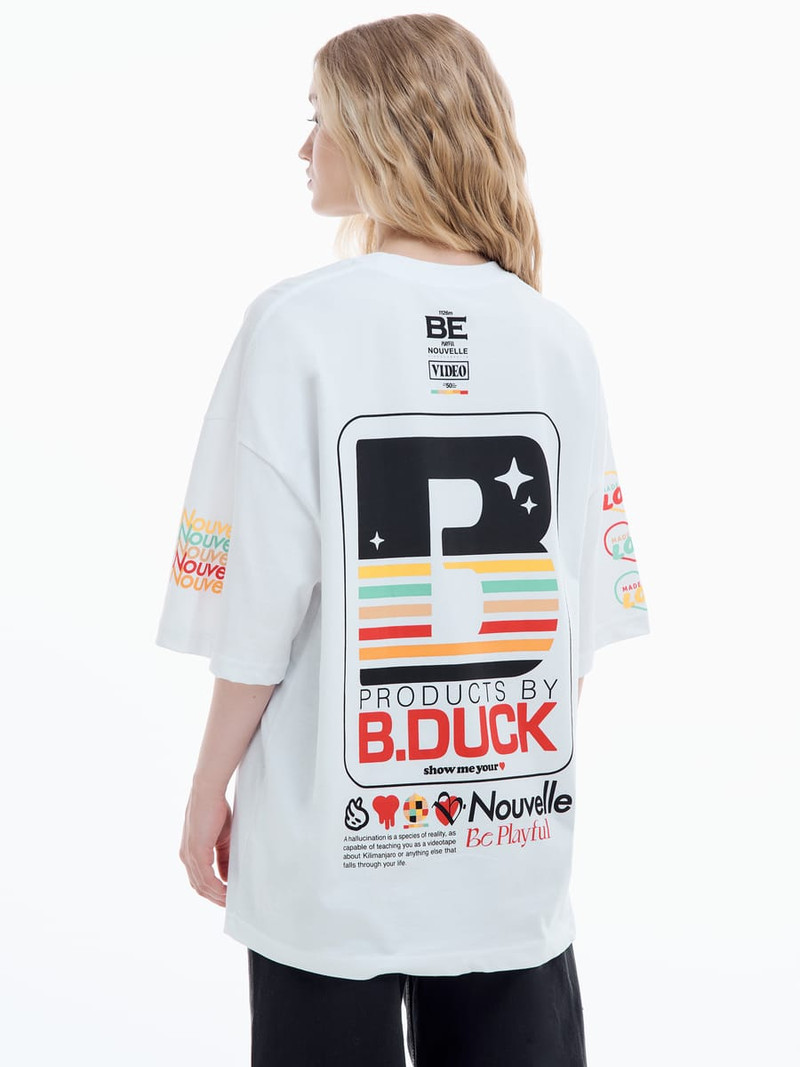 Футболка оверсайз с принтом B.Duck - Футболки - фото 17
