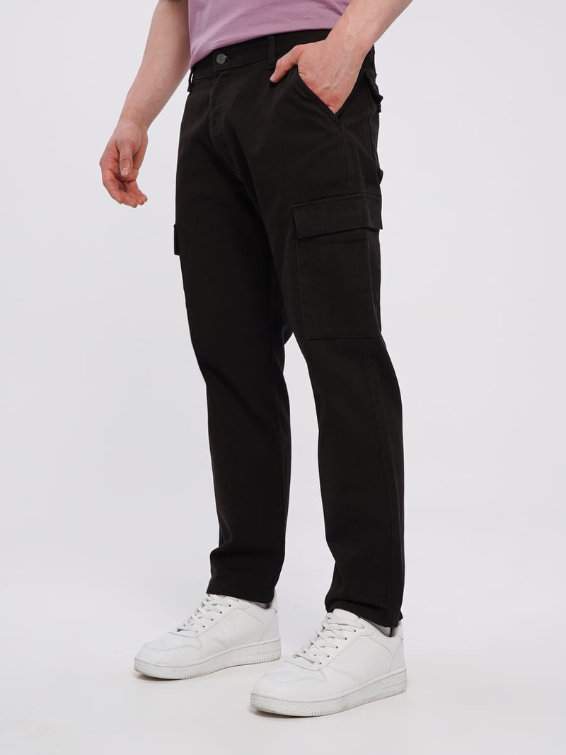 Прямые брюки карго с боковыми карманами - Мужчинам - фото 2