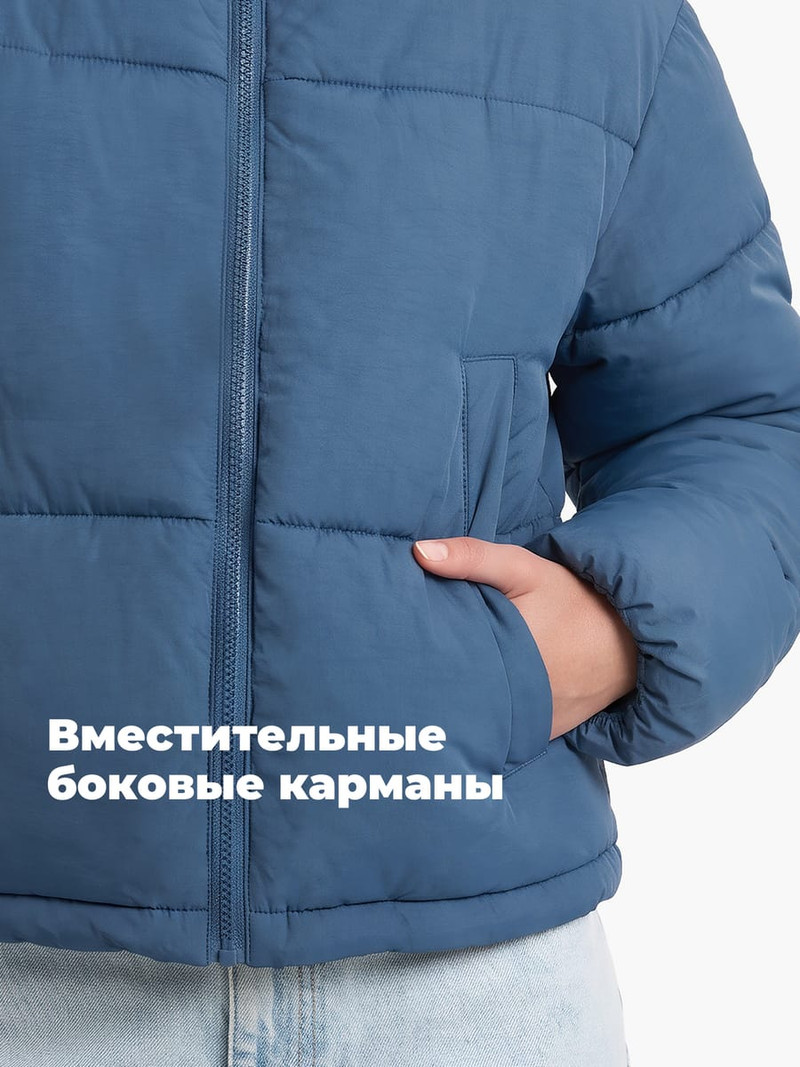Куртка зефирка без капюшона — фото 8