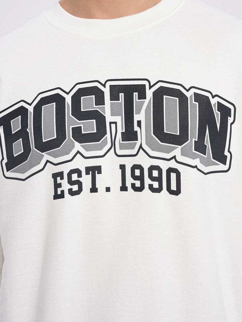Свитшот оверсайз с надписью Boston - Толстовки, свитшоты, худи - фото 2