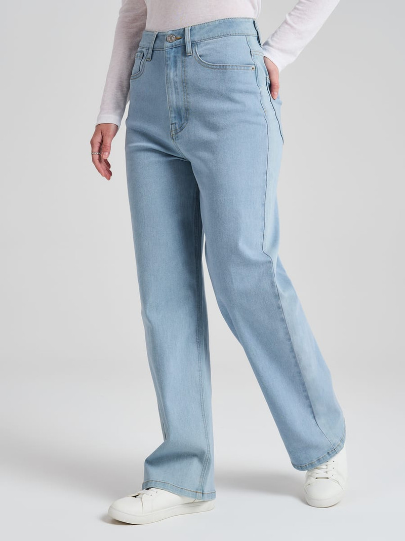Джинсы широкие wide leg — фото 5