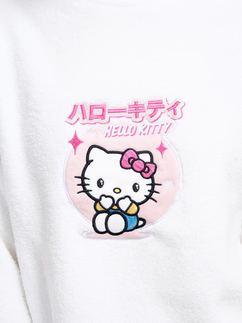 Плюшевая осенняя пижама с вышивкой Hello Kitty - Домашняя одежда - фото 6