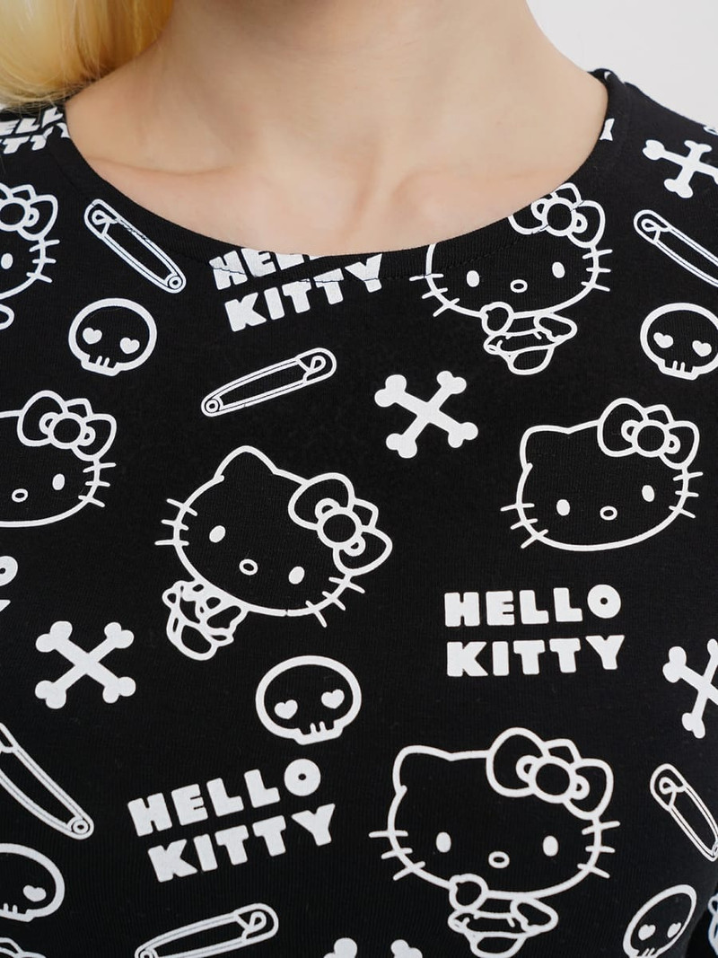 Блузка-боди с принтом Hello Kitty — фото 7