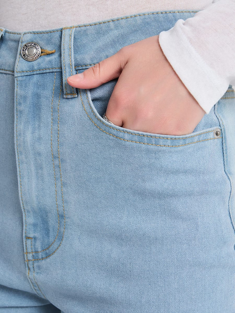 Джинсы широкие wide leg — фото 9