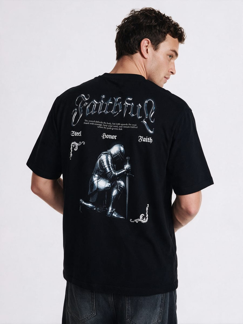 Футболка с принтом на спине - Мужчинам - фото 2