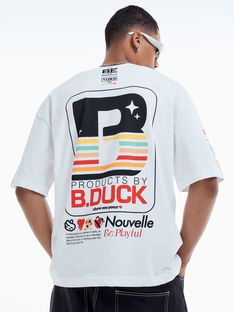 Футболка оверсайз с принтом B.Duck - Футболки - фото 4