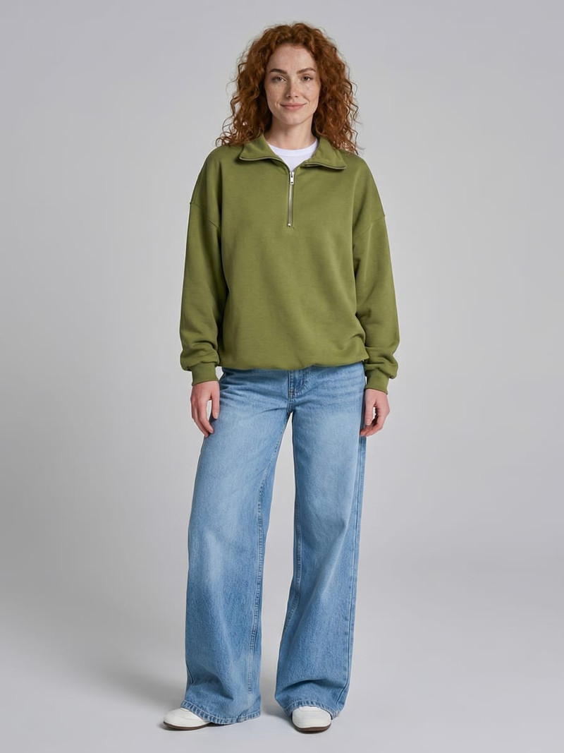 Джинсы широкие с вареным эффектом - Женщинам - фото 10