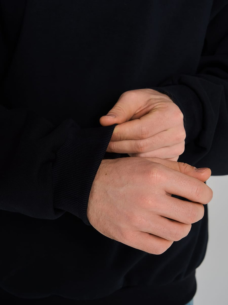 Утепленный свитшот Half zip с начесом — фото 6