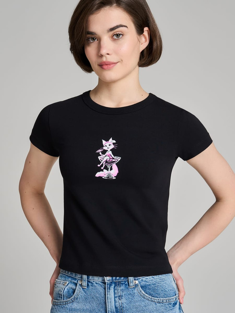 Футболка хлопковая с принтом — фото 5