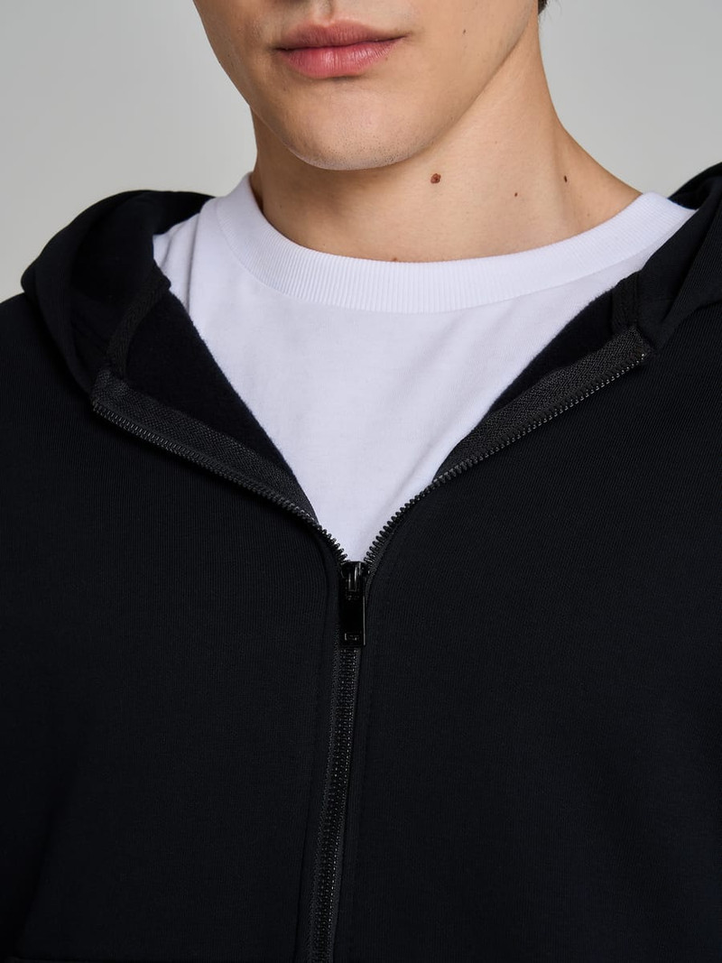 Утепленное zip-hoodie толстовка с начёсом - Мужчинам - фото 8