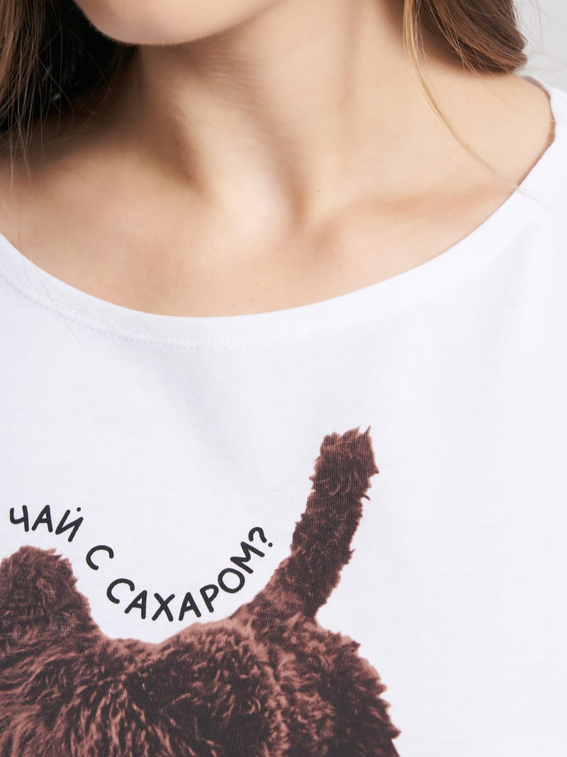 Хлопковыя пижама с футболкой и шортами - Домашняя одежда - фото 6