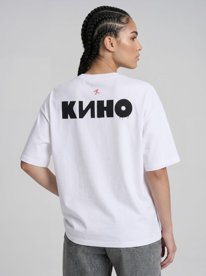 Футболка оверсайз КИНО с фотографиями Виктора Цоя — фото 3
