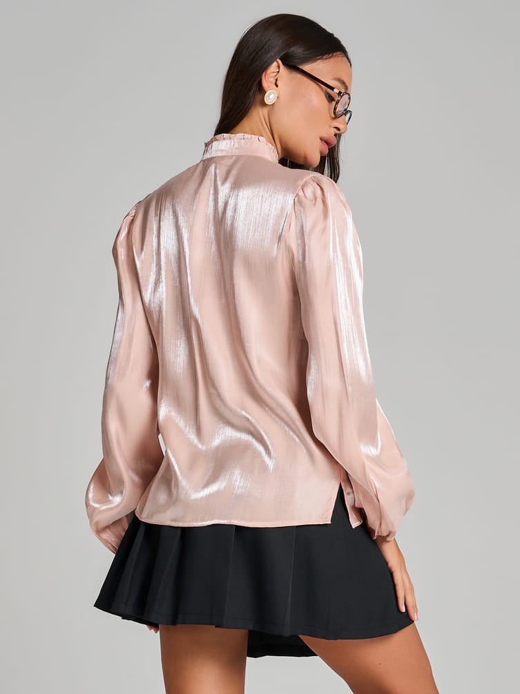 Блузка винтажная с рюшами