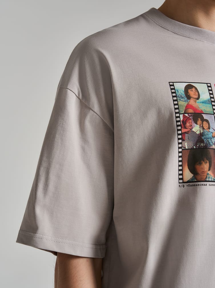 Футболка оверсайз с принтом Мосфильм