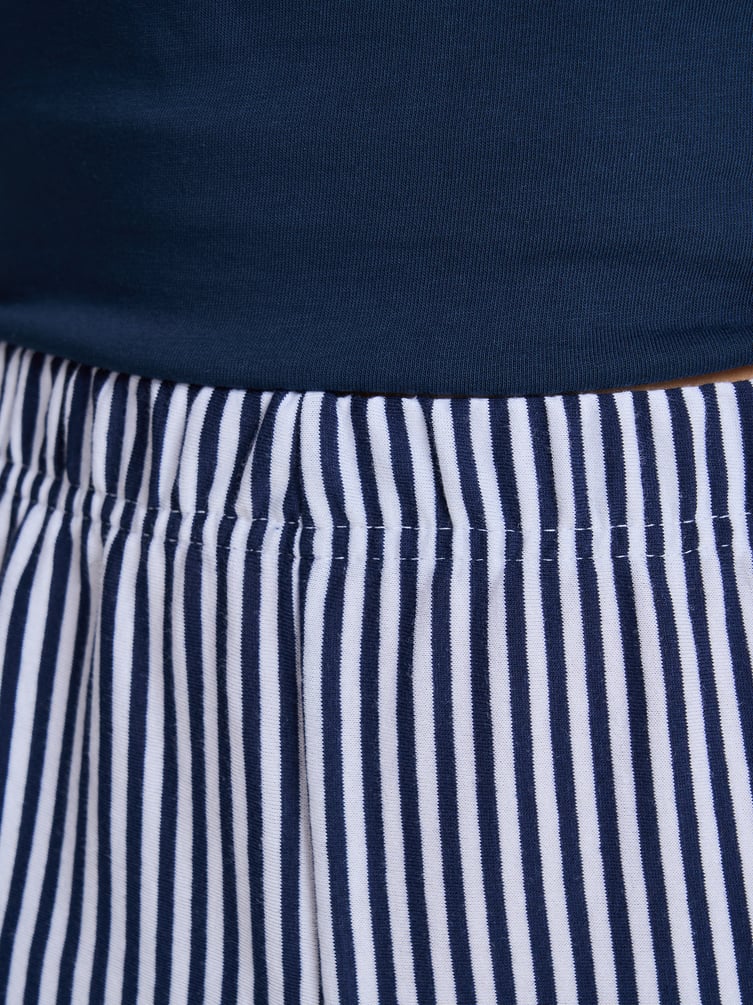 Пижама из хлопка с надписью в полоску