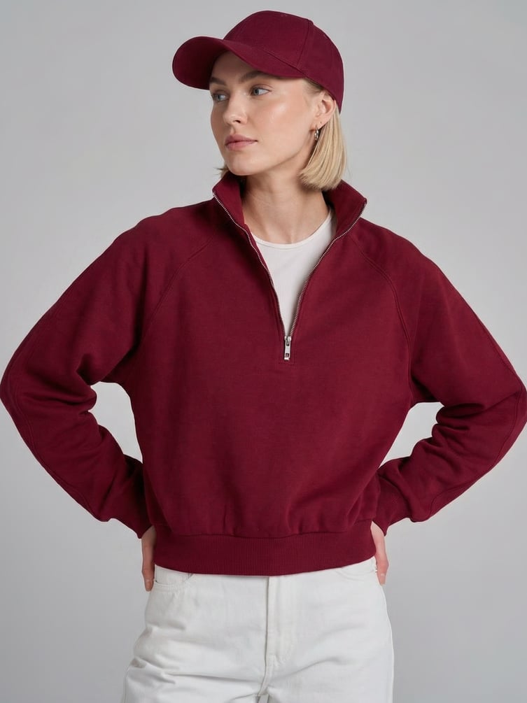 Толстовка Half Zip с высоким горлом