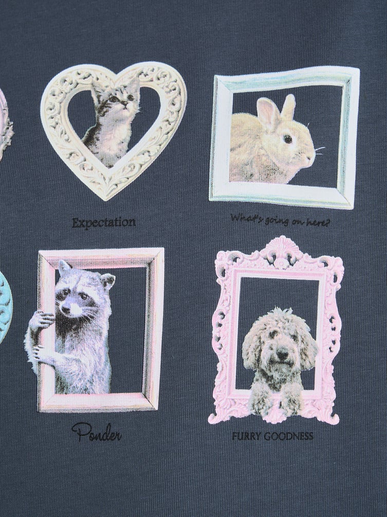 Футболка из хлопка с принтом