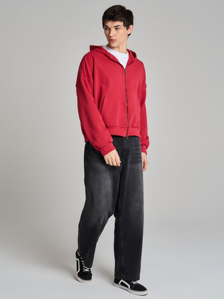 Зип худи толстовка оверсайз