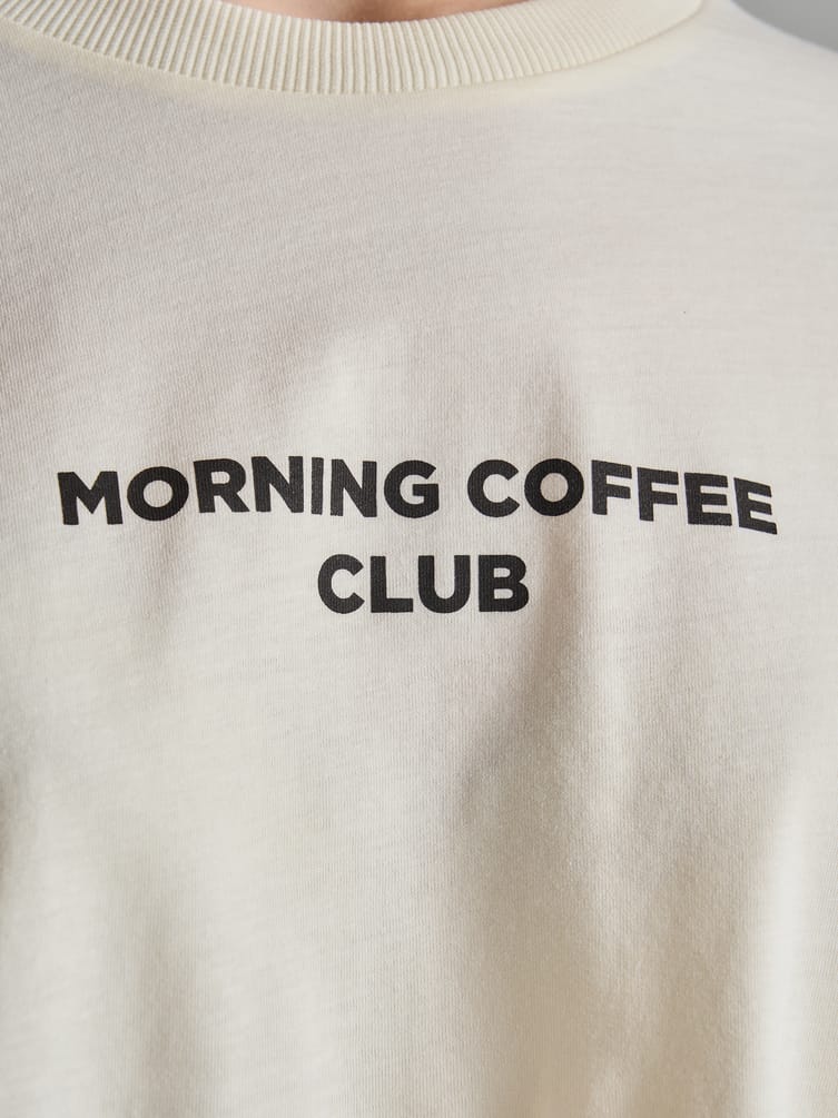 Хлопковая пижама с надписью и брюками