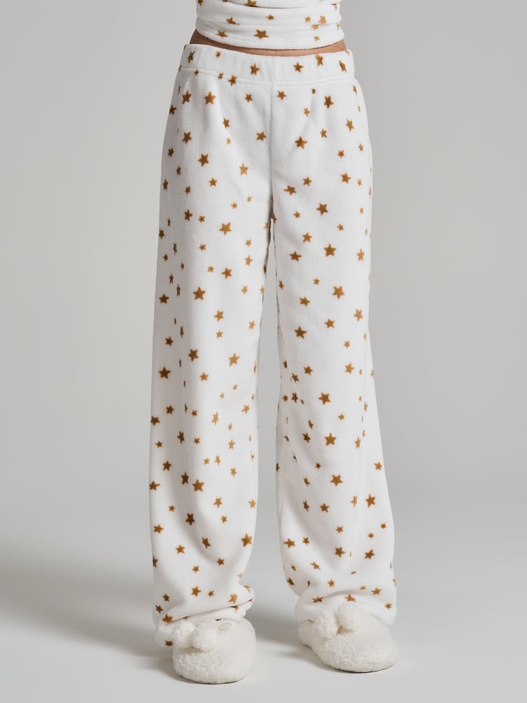 Плюшевая пижама со звездочками